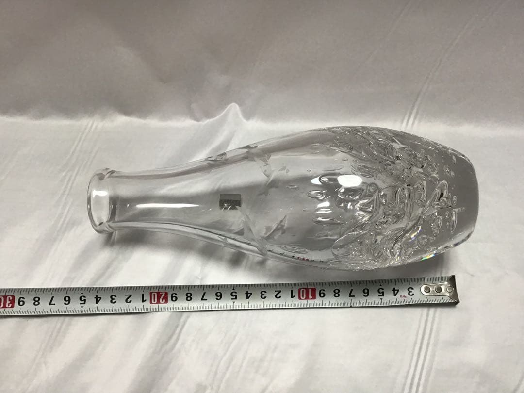 カガミクリスタル　各務満　カガミミツル　花瓶　鮎