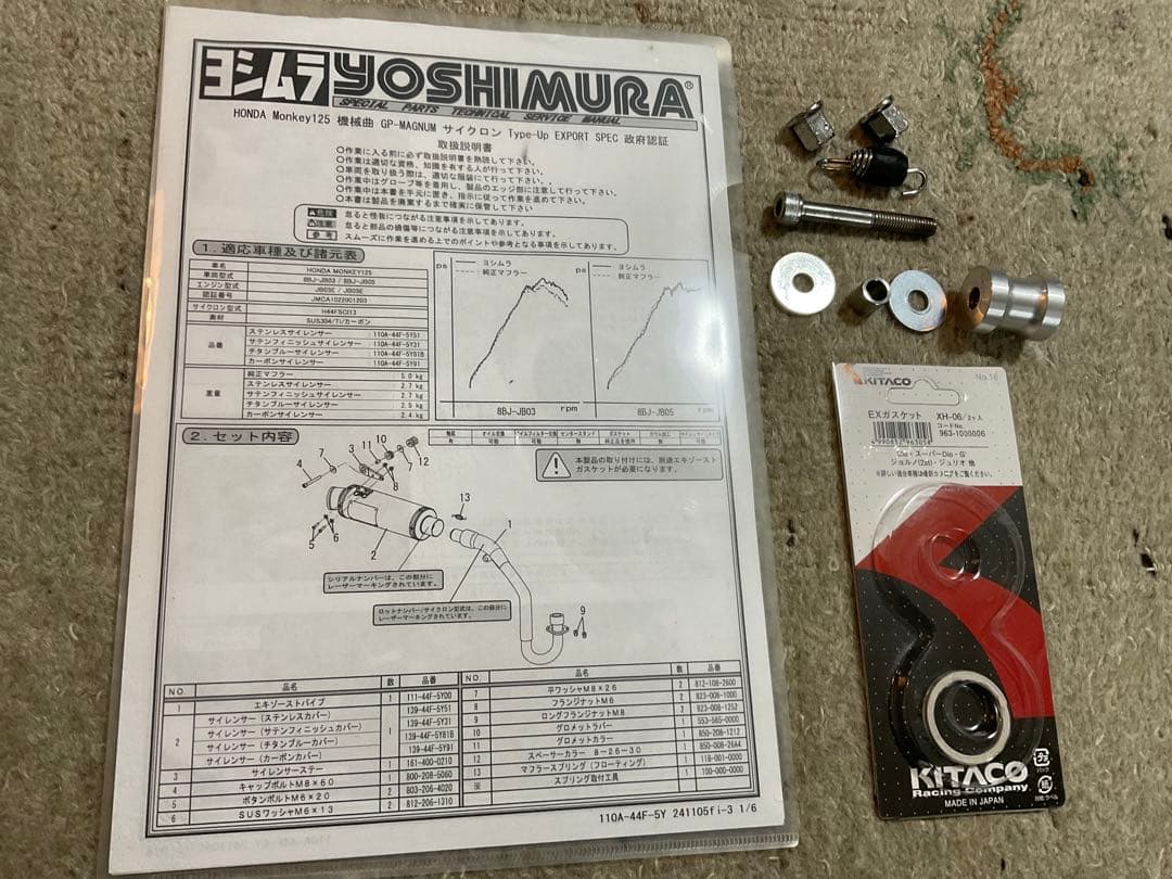 クッキーマンさん専用モンキー125(JB03JB05)YOSHIMURA