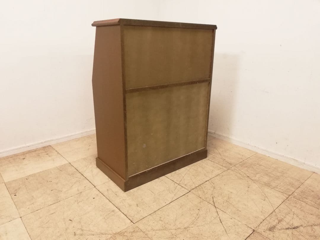 モデルルーム展示品　天然木楢材を使用したライティングビューローデスク 書斎机