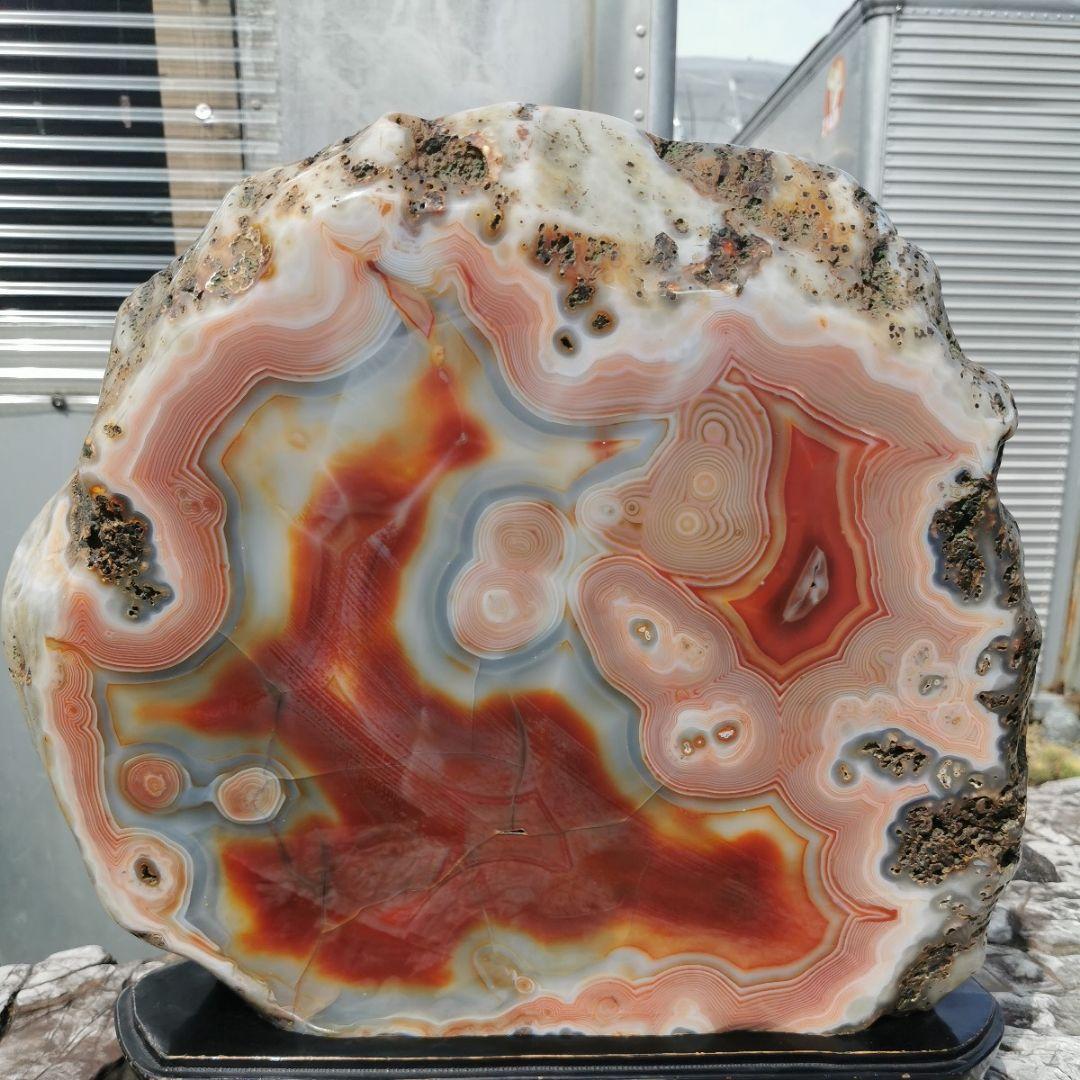 ブラジル産　アゲート　31.1キロ　鑑賞石　石　置物　オブジェ　インテリア