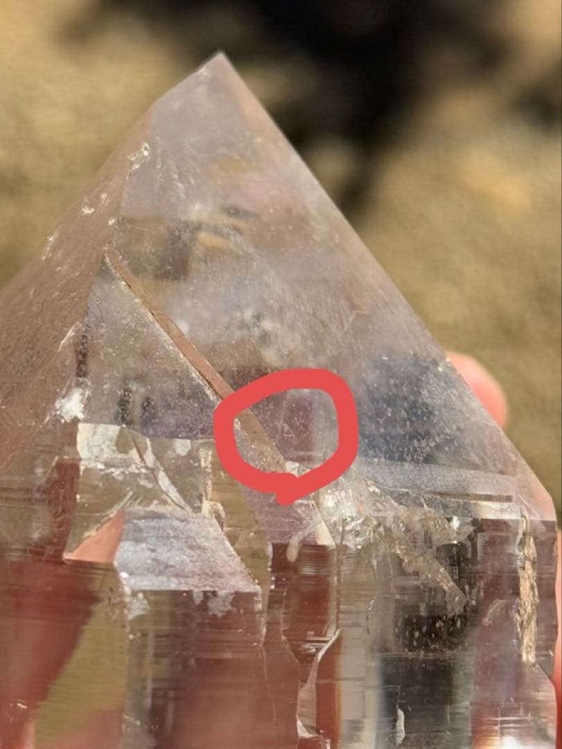 ヒマラヤマニハール水晶1.12Kg・虹入り・レコードキーパー入・透明感・清正井