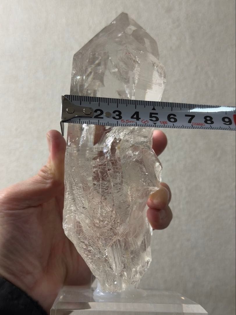 ヒマラヤマニハール水晶1.12Kg・虹入り・レコードキーパー入・透明感・清正井