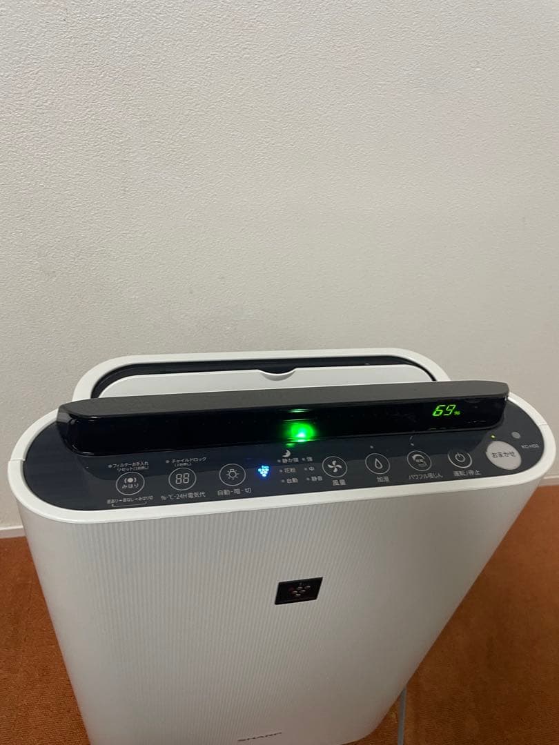 SHARP 2021年製 加湿フィルター綺麗 プラズマクラスター加湿空気清浄機