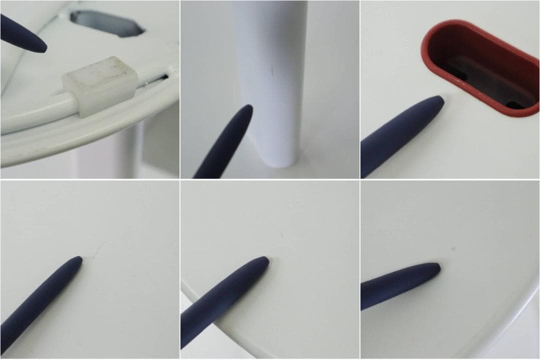 イタリア製 カリガリス テンダー サイドテーブル ケーブルホール付き ホワイト