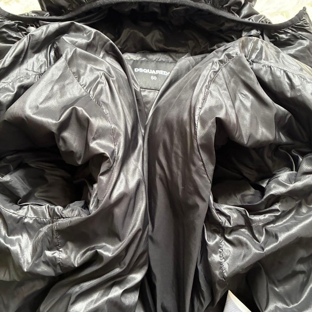 DSQUARED2 ダウンジャケット ブラック/オレンジ 50