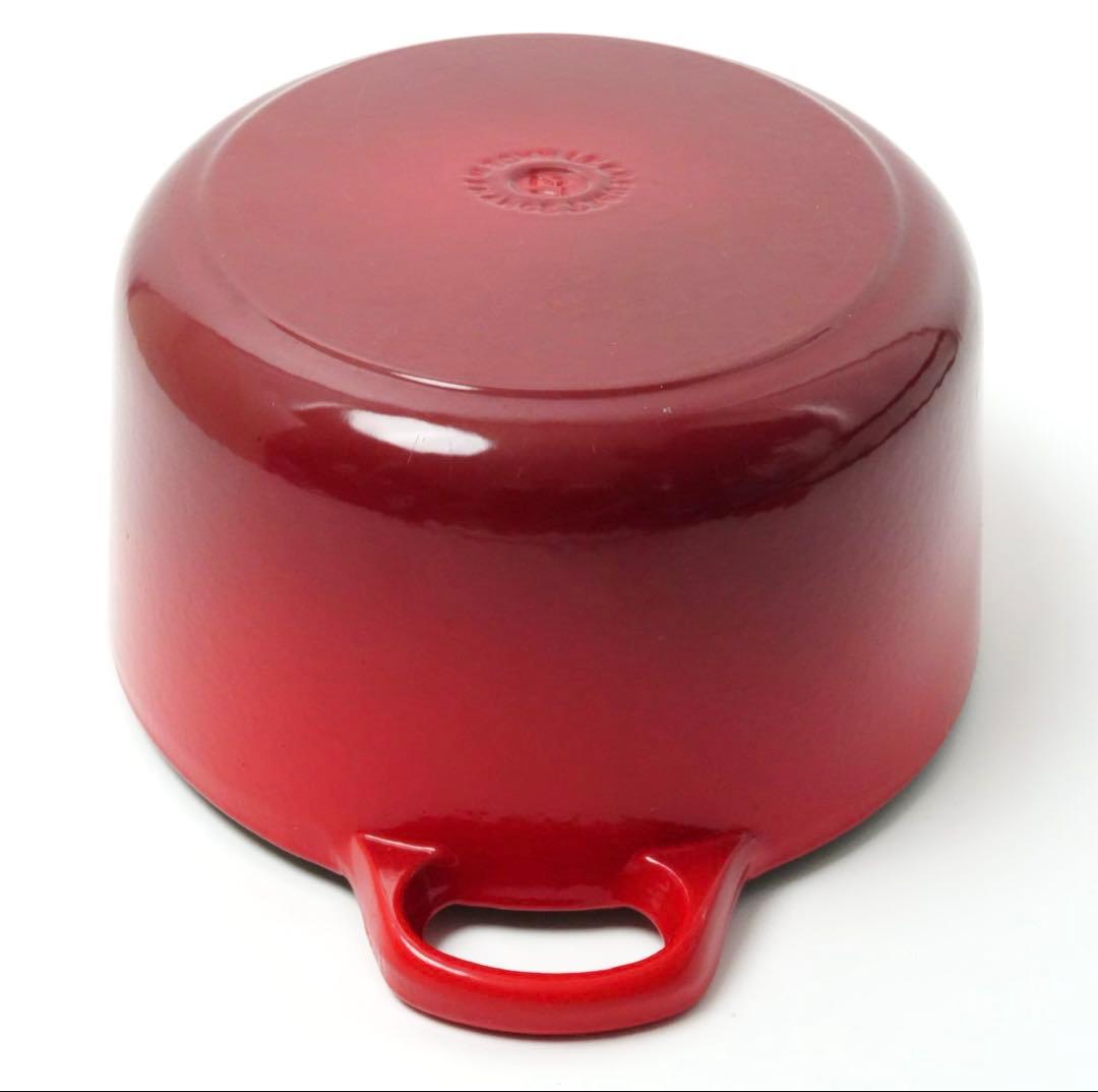 【美品】LE CREUSET　ココット オーバル チェリーレッド　27cm
