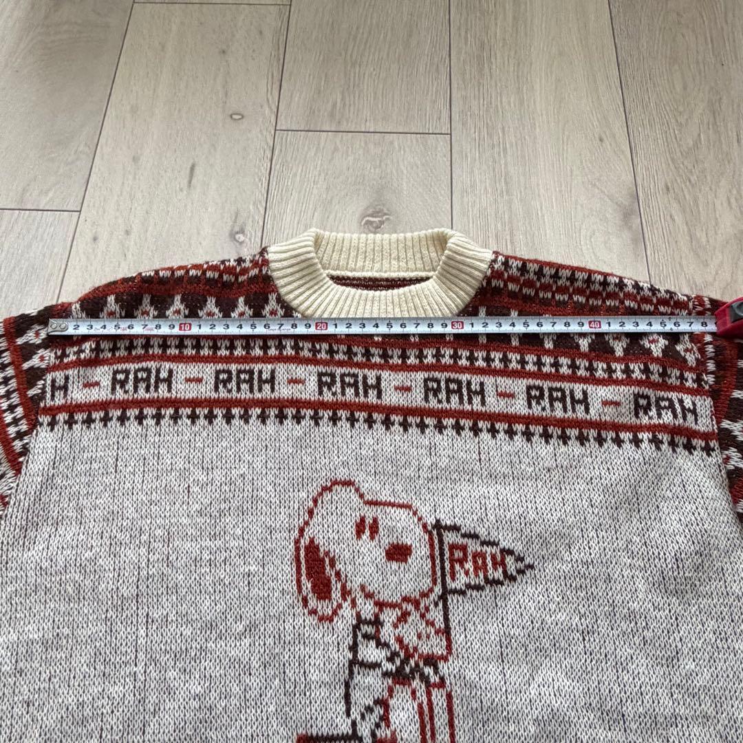 70s スヌーピー ニットセーター　arrow vintage