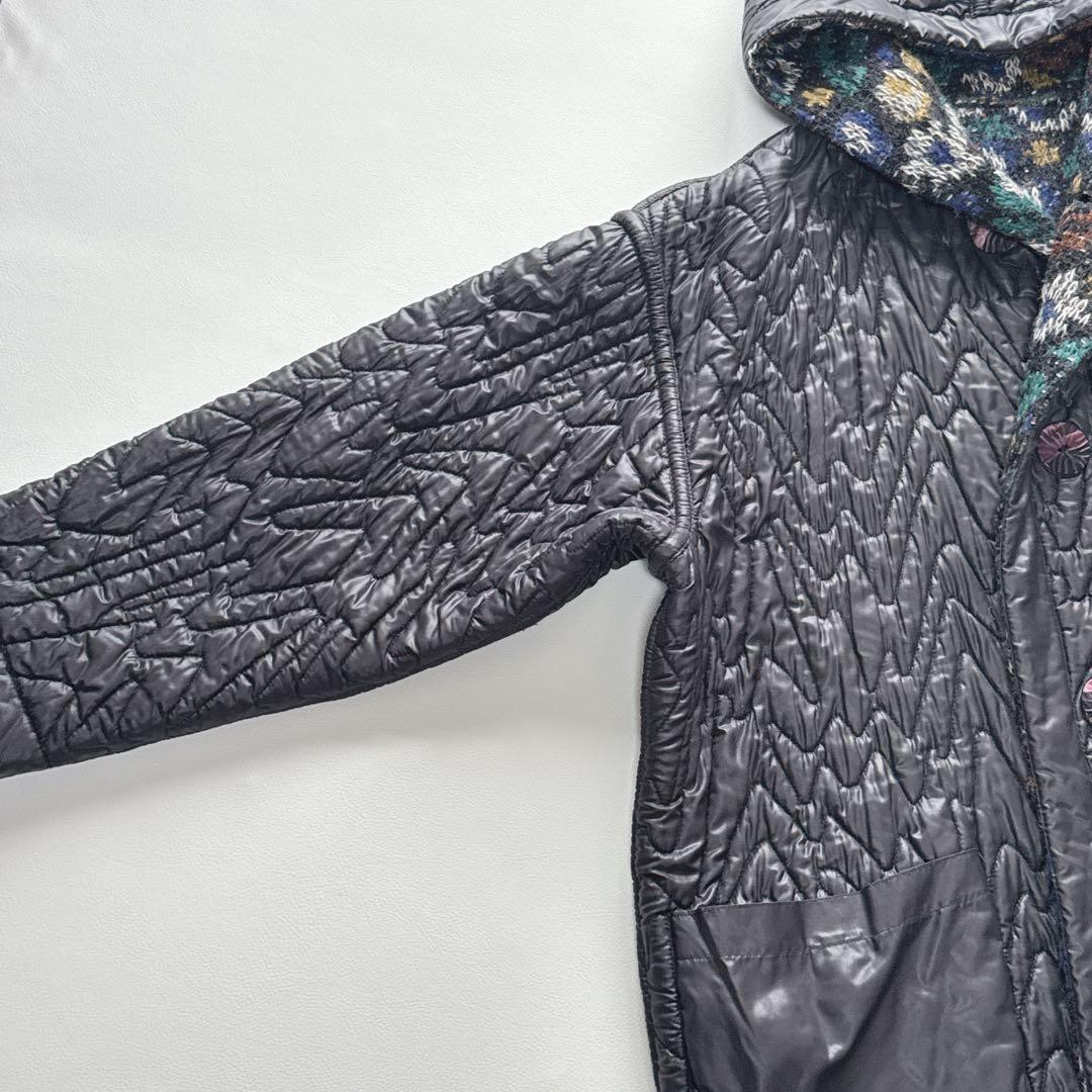 茄子の花様！ミッソーニ リバーシブル ウール　モヘア 幾何学模様 イタリア製