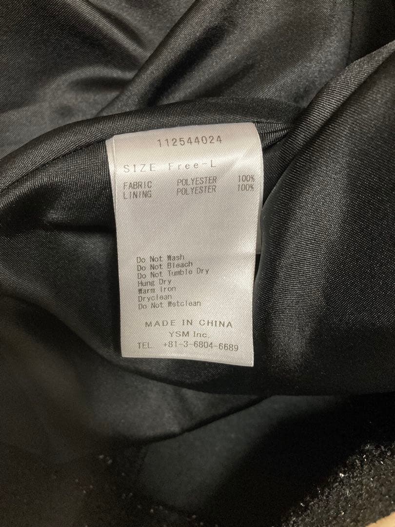 Darich ボックスプリーツツイードミニワンピース ブラック FL