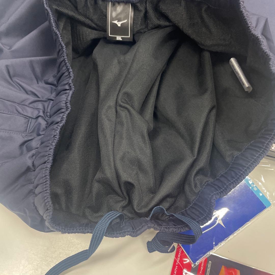 正規品 Mizuno NX ブレーカ－上下セット イエロー/ネイビー 2XL