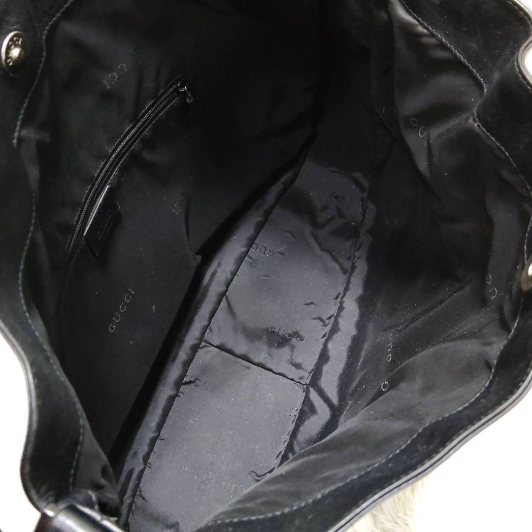 グッチ ワンショルダー レザー バンブー A4可 肩掛け ブラック