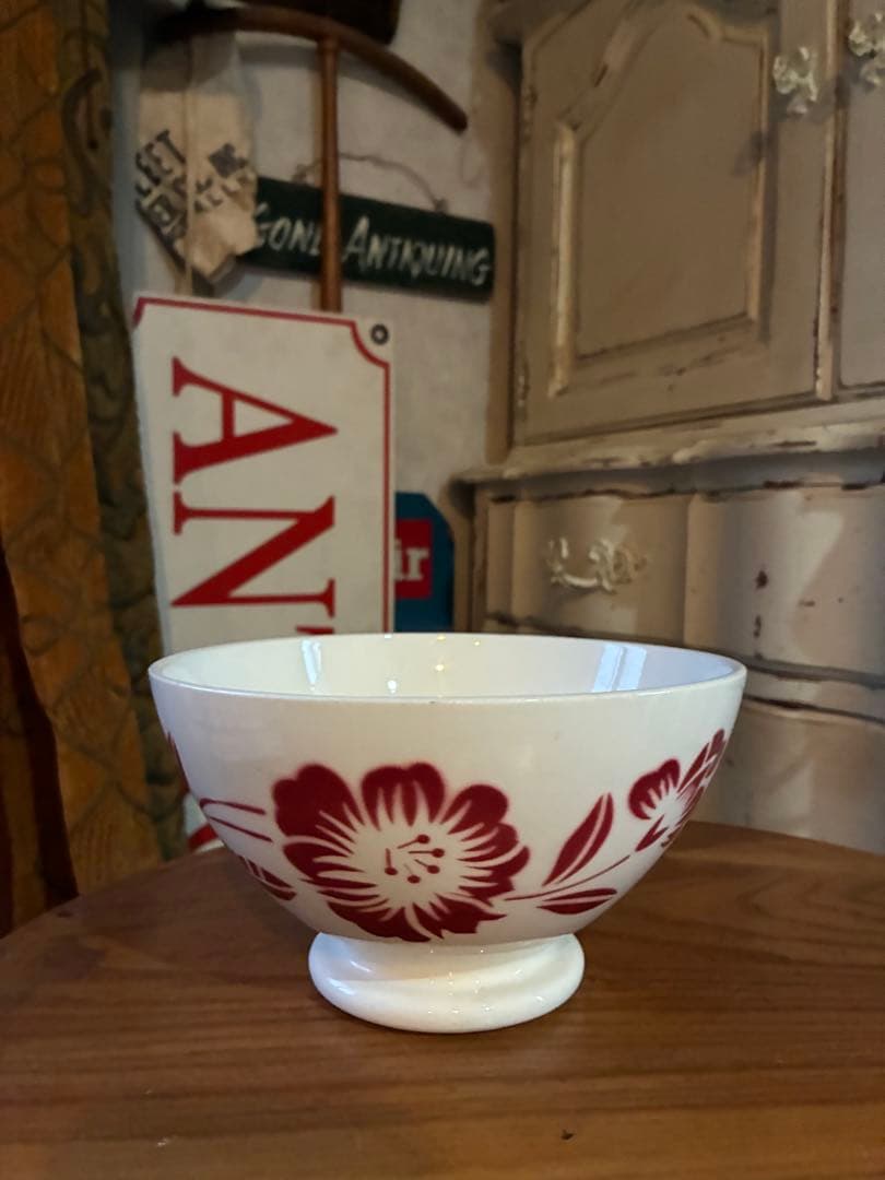 フランス　アンティーク　カフェオレボウル　ディゴワン　直径１７.5cm 特大美品