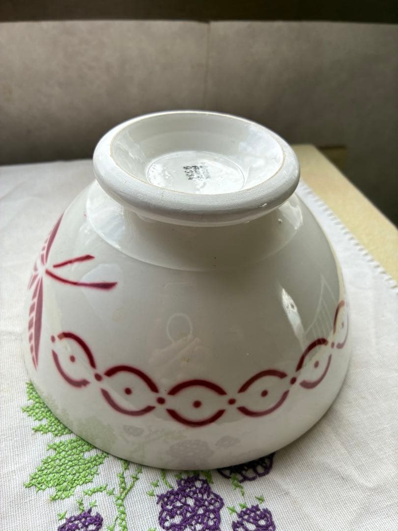 フランス　アンティーク　カフェオレボウル　ディゴワン　直径１７.5cm 特大美品