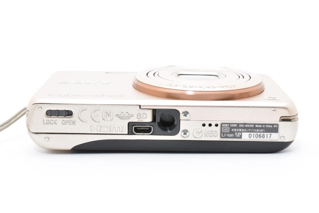 【美品】SONY Cyber-shot DSC-WX200 ゴールド　動作確認済