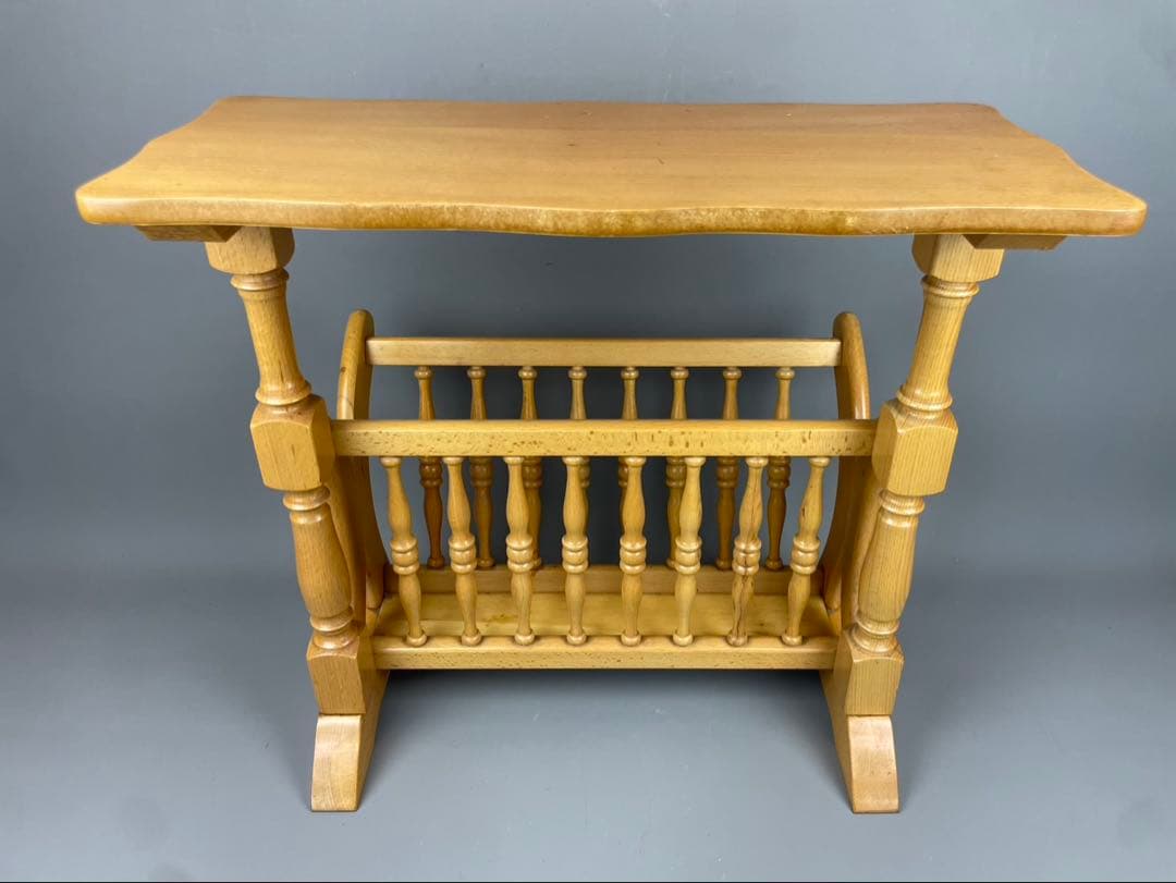 イタリア高級家具ブランド Demain 木製 スリッパラック キャビネット 花台