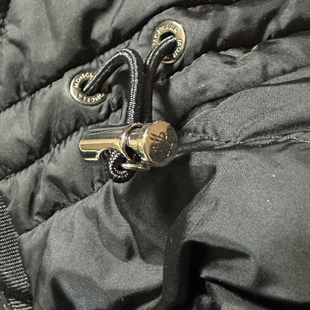 けいろくさま　モンクレール ハイブリッドダウン カーディガン マグリア 黒 M