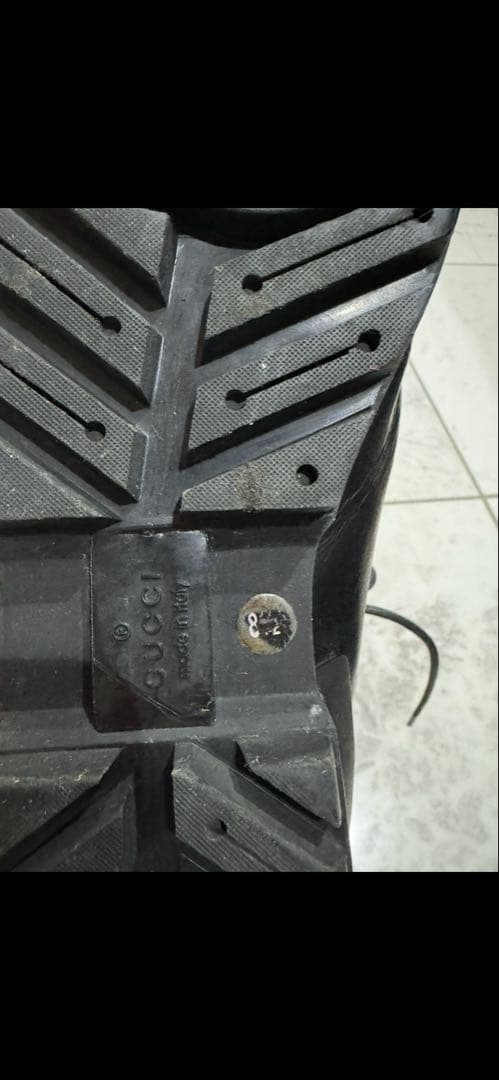 黒 レザー ハイカットブーツ 6 1/2 G