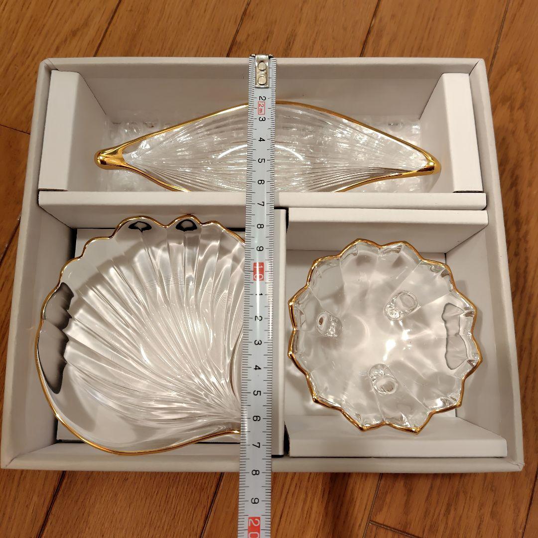 WACO 銀座和光　ガラス小鉢　3点セット