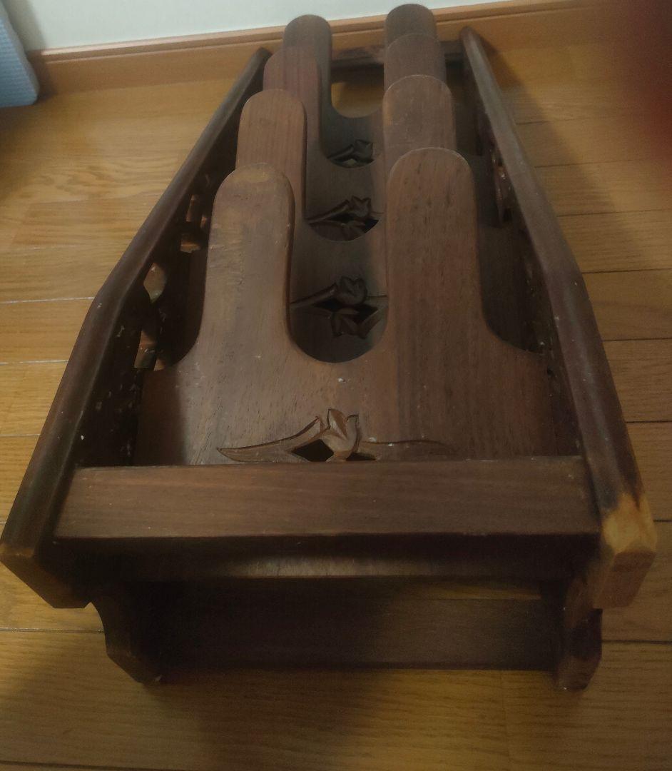 アンティーク　DARGIA 木製スリッパラック