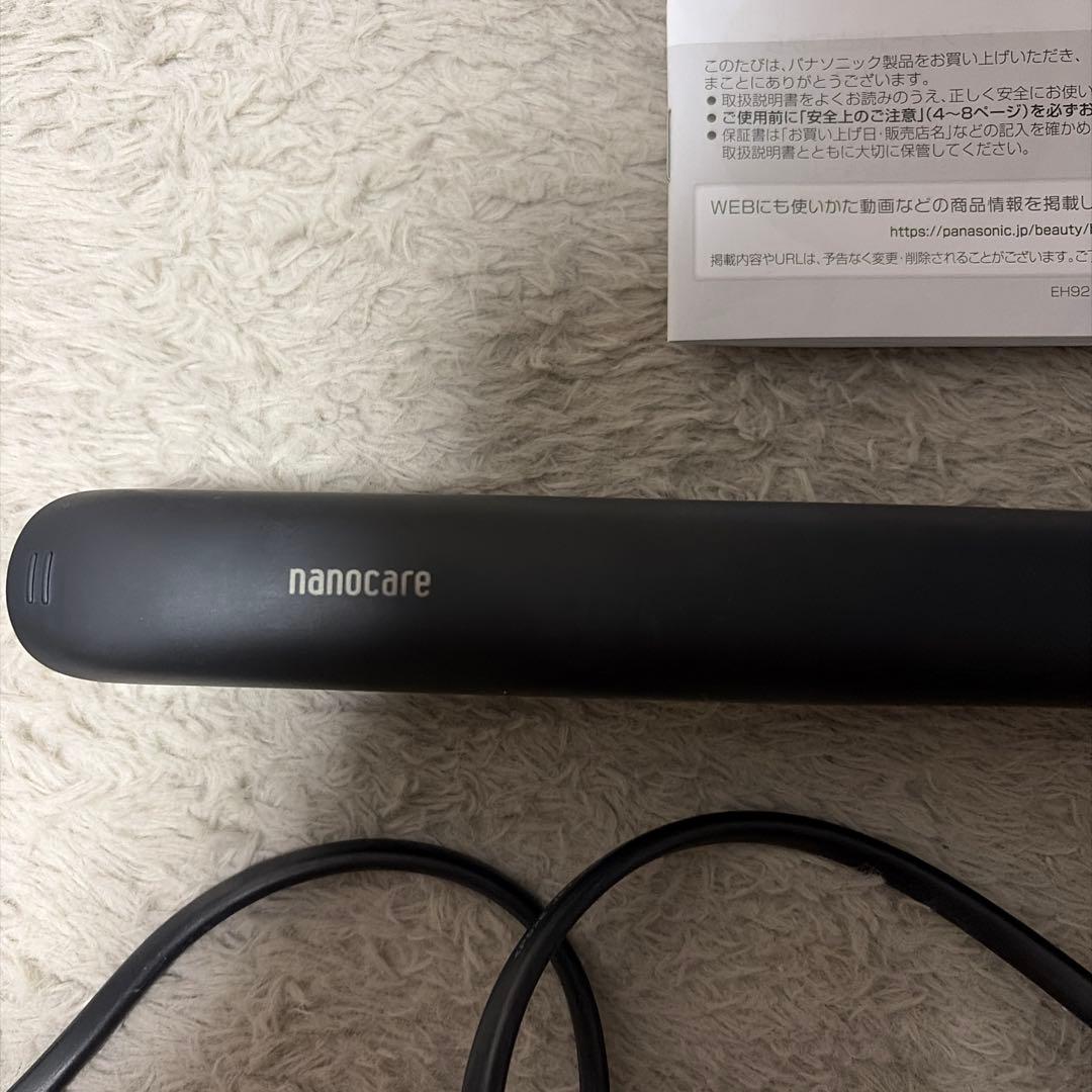Panasonic ストレートアイロン　ナノケア　EH-HS0J ブラック