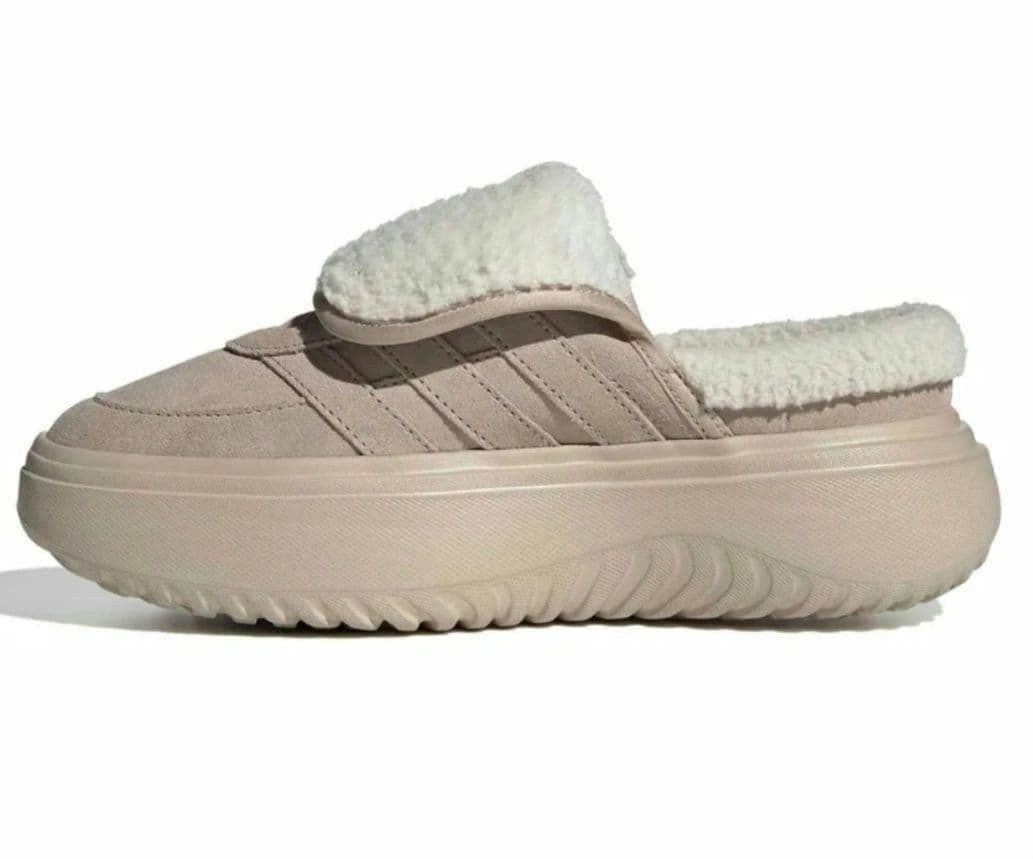 大人気★adidas★アディダス★24.5㎝★ボア付き★ミュール★ベージュ