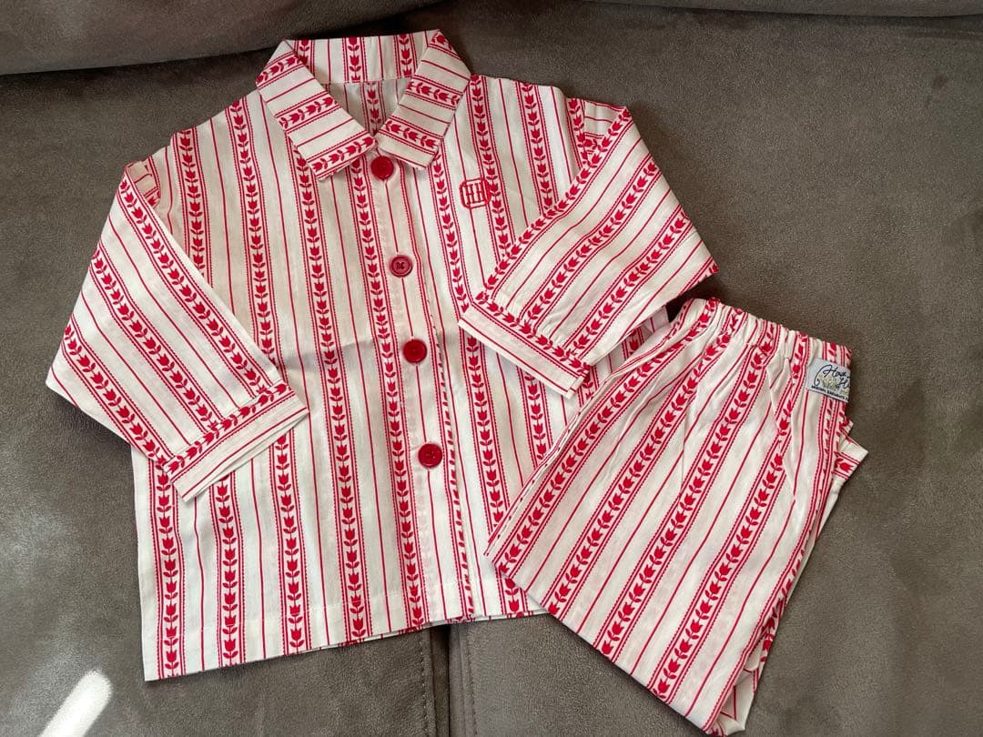 【未使用】House on the Hill フラワーストライプパジャマ