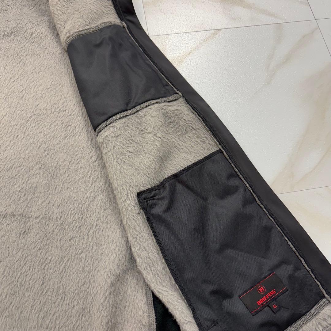 極美品✨BRIEFING フリースベスト ゴルフ GOLF メンズ XL グレー