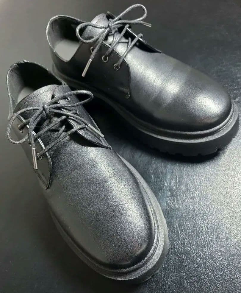 美品 FILLIN 7センチUP / UNOS ダービー シューズ 27 黒