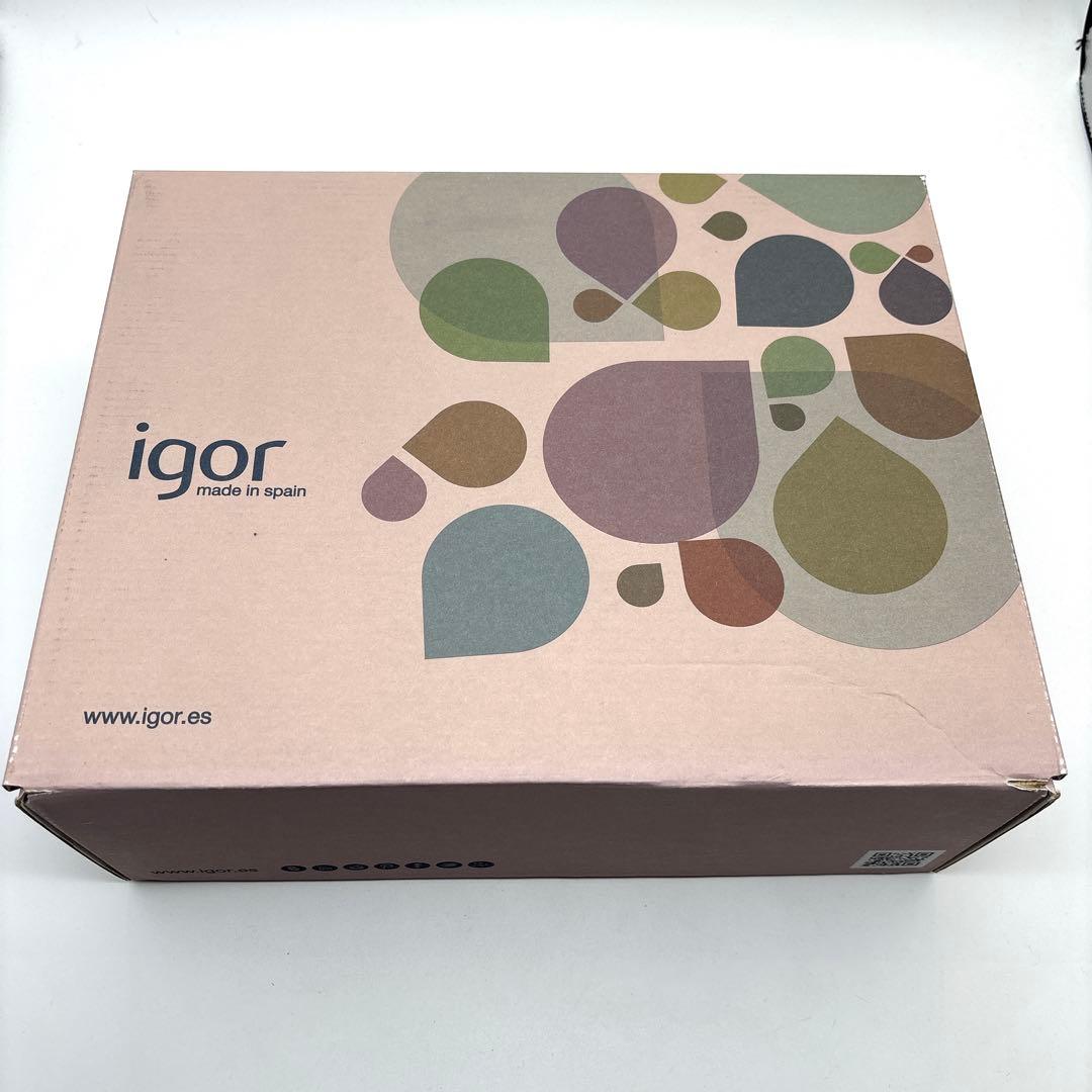 【完全未使用品】igor レインシューズ スペイン製39（25cm）ブラック箱