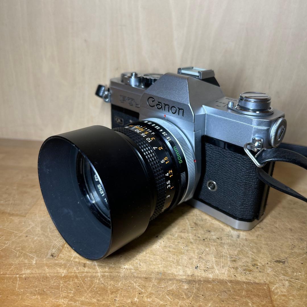Canon FTb QL+FD 50 f1.8 完動極美品　ケース付き