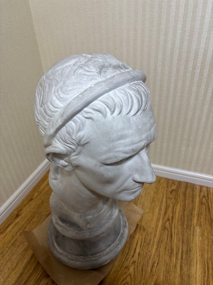 石膏像 アンティオコス三世　首像　岡石膏像製作所　YOKOHAMA OKA