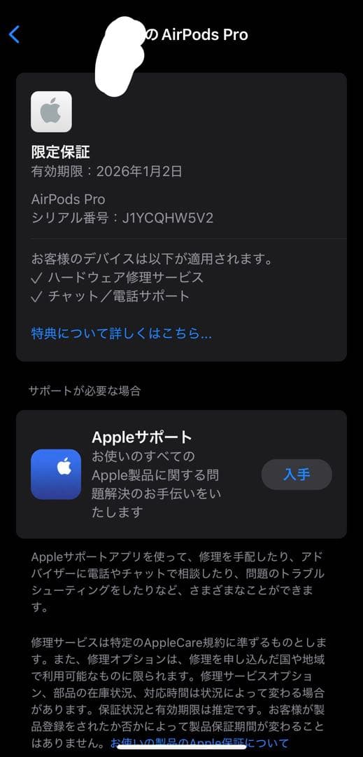 【美品】AirPods Pro 第2世代（MagSafe対応）本体・ケース付
