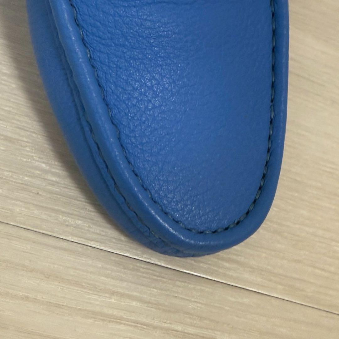 グッチ　 ドライビングシューズ　ホースビット　ビットローファー　ブルー 25cm