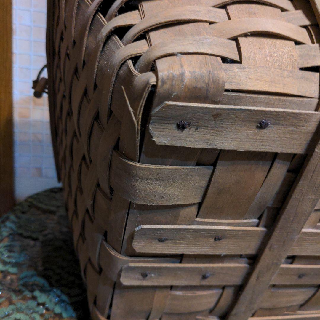 Longaberger Basket ライナー＆栞付・アンティーク シャビー