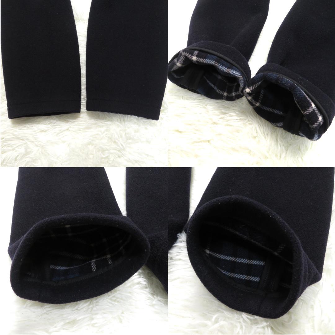 グローバーオール 英国製 ダッフルコート 濃紺 EUR44 ロング丈 ネイビー