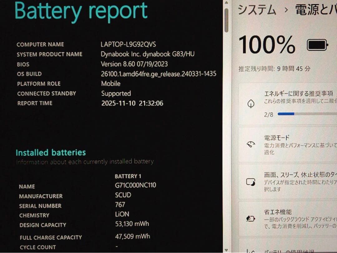 バッテリー良好【第11世代 i5/16GB】G83/HU！高性能&軽量薄型