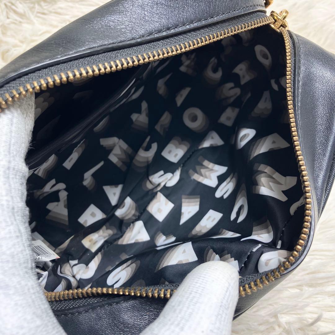 【美品】マークジェイコブス ＊カメラバッグ レザー ブラック