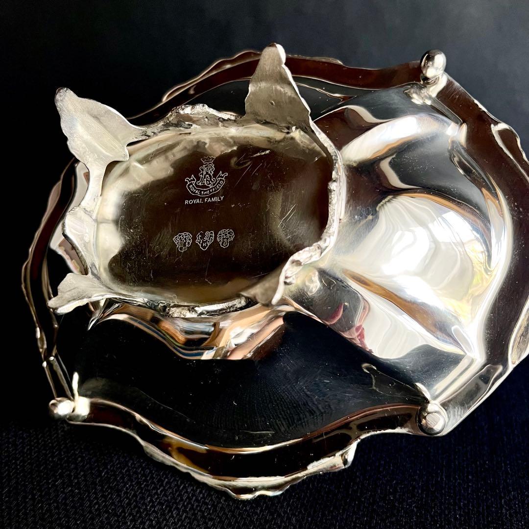 ★新品未使用★ Sheffield シルバープレート　菓子入れ