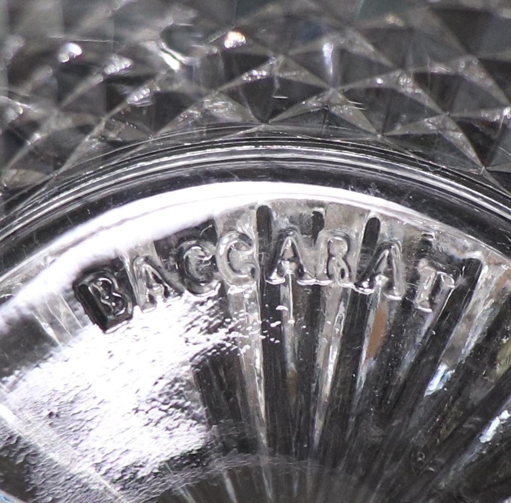 オールド・バカラ 稀少型ディアマン・ビゾー 円柱型蓋物 小物入れ ボンボニエール