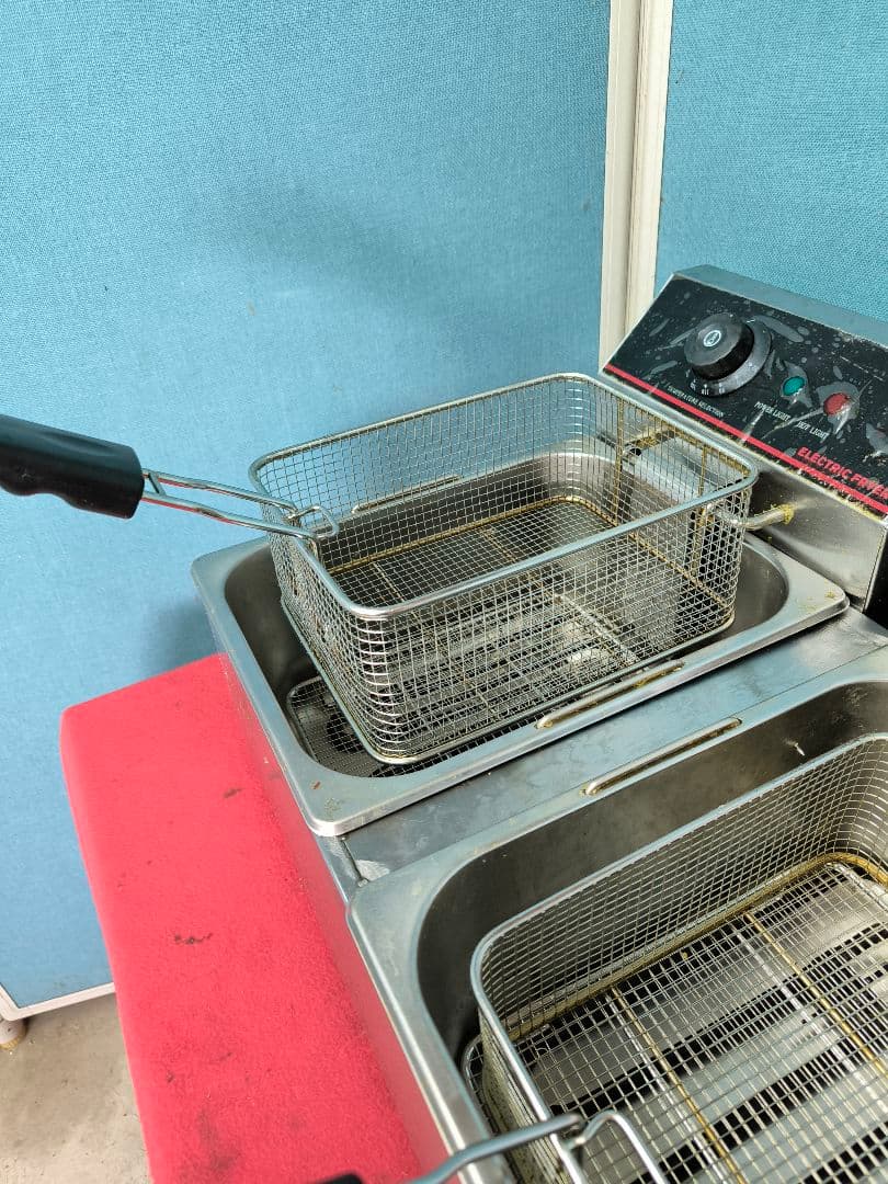 ダイシン　二槽式電気フライヤー　6Lｘ2　　卓上ミニフライヤー　FL-DS6W