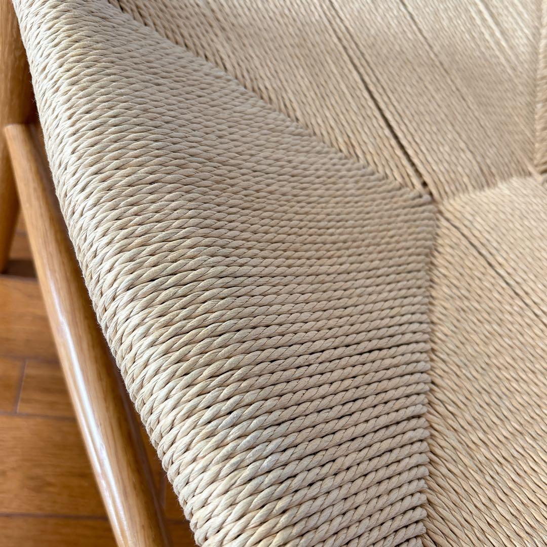 激人気】MUJI 無印良品 オーク材 ペーパーコード アームチェア