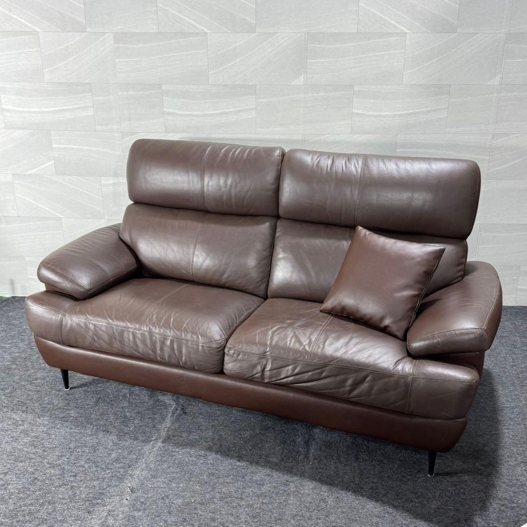 ニトリ ソファ 3人掛け 合皮 ブラウン Nポケット d5007 NITORI