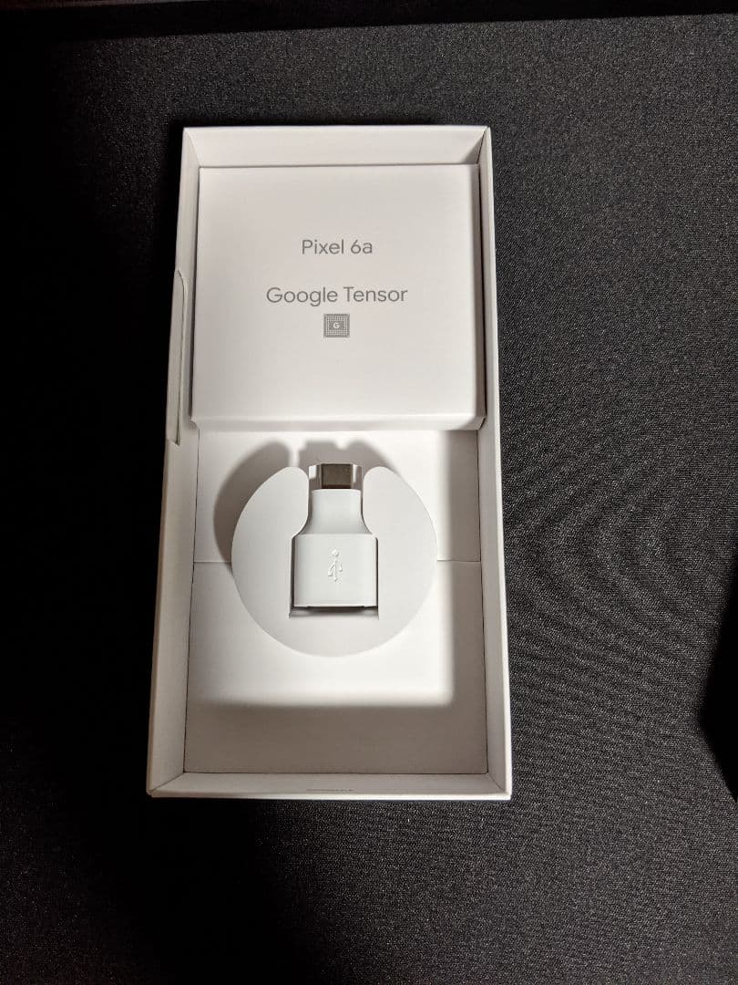 GooglePixel6a チャコール クリアケース付き