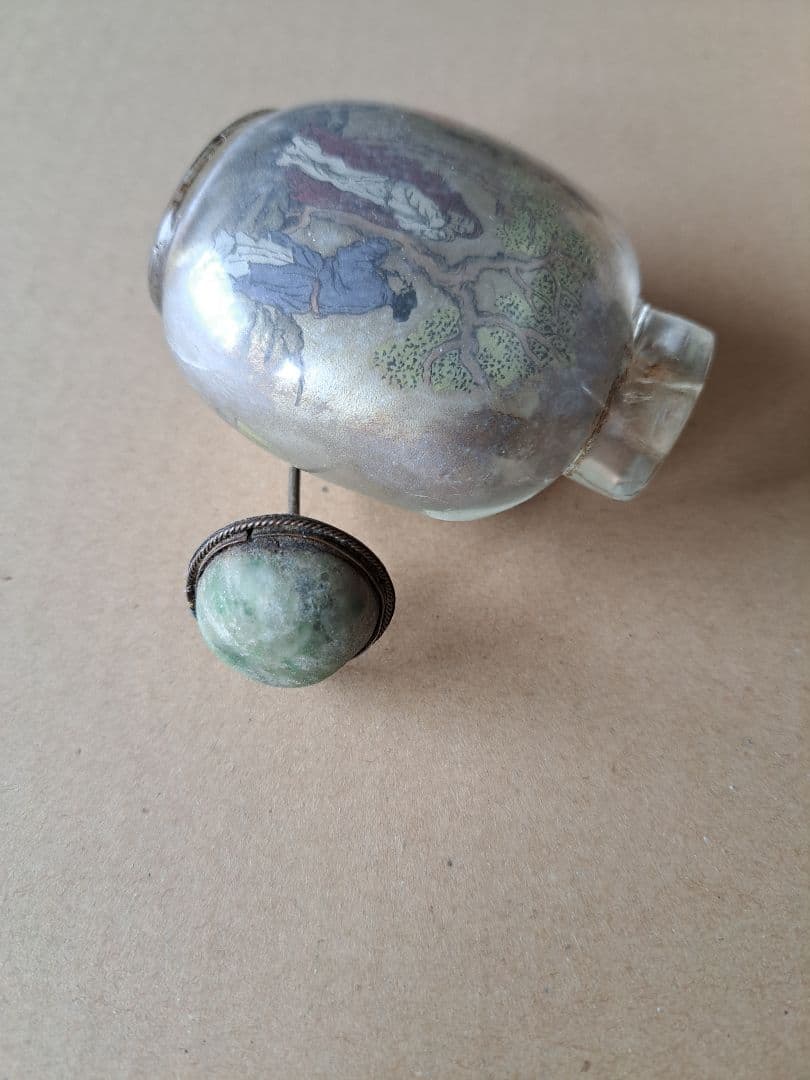 清朝末期　周楽元作鼻煙壺　日中歴史資料