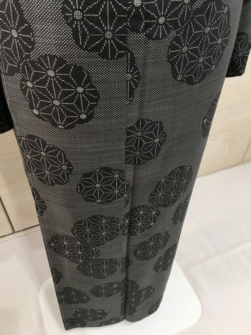 ご成約　２点おまとめ　洒落た大人の【本場大島紬】一元式　正絹　逸品❗️裄長め