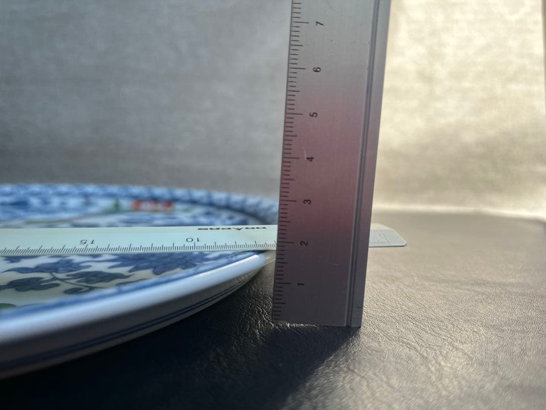 源右衛門　染錦三方割唐草　大皿　１枚