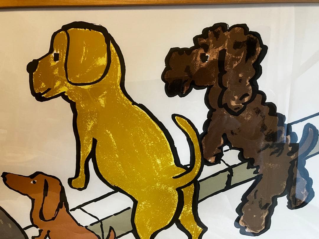 レイモン・サヴィニャック 4匹の犬 フランスOVIL製プリント 復刻板 ポスター