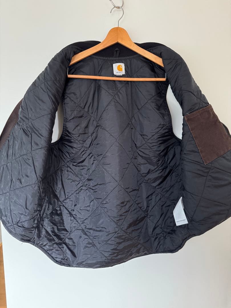 【大人気】良品 カーハート ダックベスト XL ダークブラウン ヴィンテージ