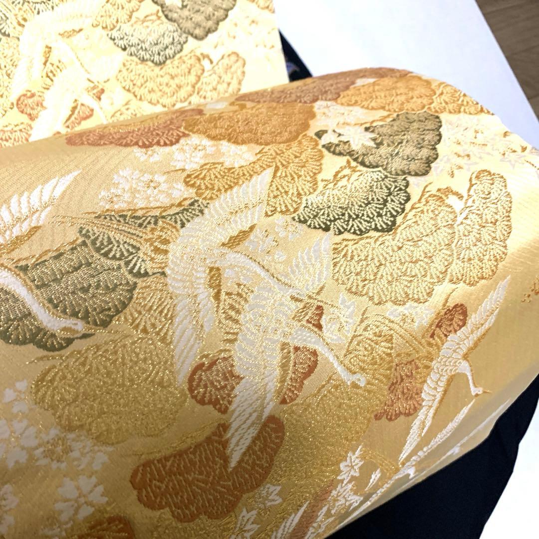 さち　美品　正絹　黒留袖　五つ紋　金彩　舞鶴　6点セット