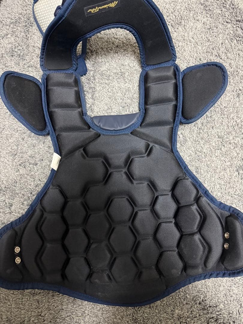ミズノプロ軟式キャッチャー防具セット ネイビー